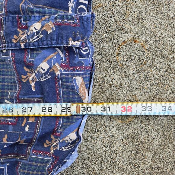 Vtg 90s ROUNDTREE & YORK Golf Clubs All Over Graphic Golf Button Up Shirt Large - Picture 5 of 5